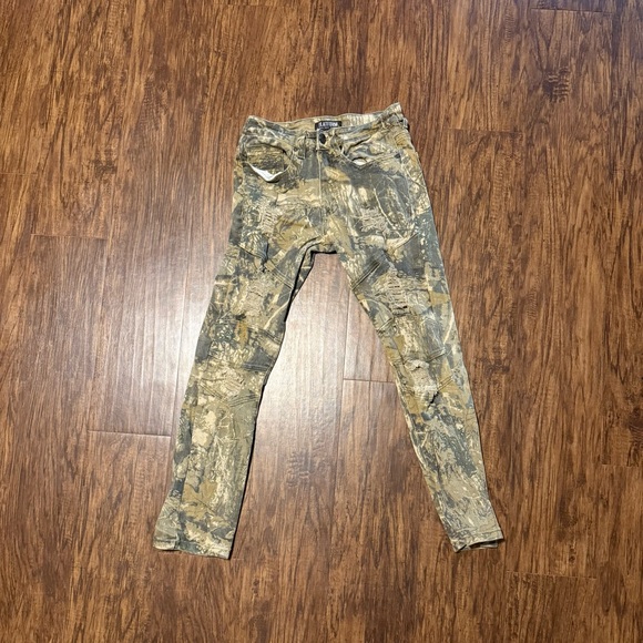 Men's Slim Fit Camouflage Jeans - Picture 1 of 3